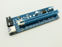 Azul 60 cm PCI-E Extensor De Riser PCI Express 1x a 16x De Riser Card USB 3.0 Cabo SATA para IDE 4Pin energia Molex para BTC Mineiro Mineração 2024 - compre barato