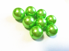 (choose size) 6mm/8mm/10mm/12mm/14mm/16mm/18mm/23mm/25mm lime green color Acrylic Pearl Beads 2024 - buy cheap