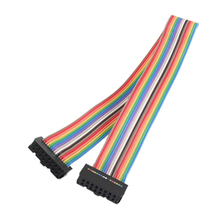 DSHA-Cable plano de cinta de Color arcoíris, conector hembra a hembra, paso de 2,54mm, 16 Pines, novedad 2024 - compra barato