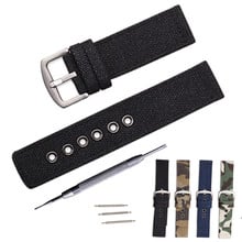 Nylon Watchband 18mm 20mm 22mm 24mm Canvas Camouflage Watch Strap Band Watches Bracelet Montre Pulseira Relogio Correa Reloj 2024 - buy cheap