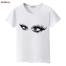 2021 Super beautiful bright eyes 3D T shirt women's new style creative fashion shirts Brand good quality casual tops 2024 - buy cheap