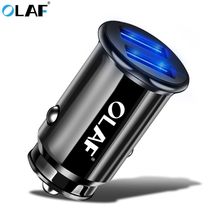 Olaf Mini USB Car Charger For Mobile Phone Tablet GPS 3.4A Fast Charger Car-Charger Dual USB Car Phone Charger Adapter in Car 2024 - buy cheap