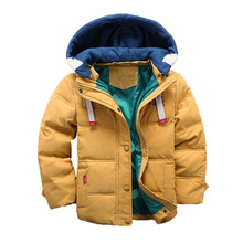 Одежда для мальчиков, повседневный Зимний пуховик для мальчиков 2020, Детская куртка, детская одежда, теплое пальто с капюшоном для малышей, хлопковая одежда 2024 - купить недорого