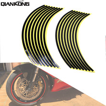 Hot Motorcycle Wheel Sticker Reflective Decals Rim Tape Car/bicycle For Honda PCX 125 150 KAWASAKI Versys 650 KLZ1000 Z400 2024 - buy cheap