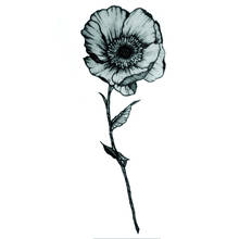 Водостойкая Временная тату-наклейка «цветок», 200 шт., искусственная татуировка, тату для мужчин, татуировки в стиле Гарри, временные татуировки для женщин и мужчин, фестиваль 2024 - купить недорого