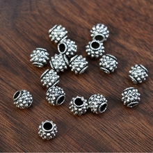 6pcs! Vintage Style 925 Silver Jewelry Beads Sterling Silver Beads Real Silver Jewelry Accessories Bracelet Beads 2024 - buy cheap