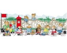 Embroidery Package High Quality Cross Stitch Kits Mice Waiting For the Bus Size: 65CMX30CM DIY Embroidery Kit Free Shipping 2024 - buy cheap