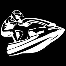 15.5cm*11.1cm Jet Ski Boat Car-Styling Decoration Vinyl Stickers Decals Black/Silver S3-5059 2024 - buy cheap