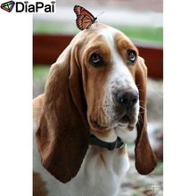 DIAPAI 5D DIY Diamond Painting 100% Full Square/Round Drill "Animal dog " Diamond Embroidery Cross Stitch 3D Decor A21829 2024 - buy cheap