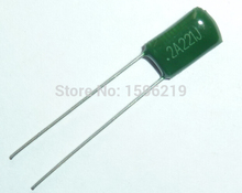100pcs Mylar Film Capacitor 100V 2A221J 220pF 0.22nF 2A221 5% Polyester Film capacitor 2024 - buy cheap