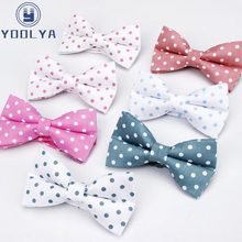 Moda masculina ajustável clássico bolinhas 100% algodão bowtie smoking gravatas gravata laço de festa de férias presente homem menino acessórios 2024 - compre barato