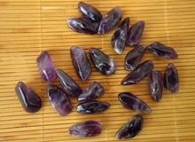 Colgante de piedra de cristal, amatista Natural, violeta, nunatak, 20 unidades por lote, venta al por mayor 2024 - compra barato