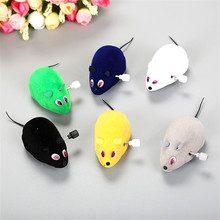 High quality 2018 Funny Puppy Squeaky Chew Toy Flocking Pet Cat Toy Little Mouse Playing Toys Dog Cute Mouse Random Color 2024 - buy cheap