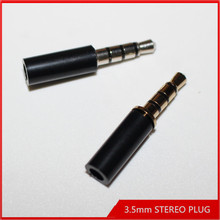 50pcs 3.5mm Stereo Headset Plug Jack 4 pole 3.5 Audio Plugs Socket Adaptor Connector for Earphone ect. 2024 - buy cheap