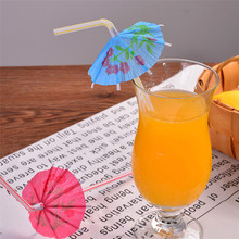 50pcs Party Drinking Straws Craft straw party fluorescent umbrella Characteristic pipette Tropical Beach drink Wedding Straws 5Z 2024 - buy cheap