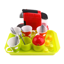 21pcs Plastic Simulation Coffee Playset Kitchen Pretend Toys for Kids Girls 2024 - buy cheap