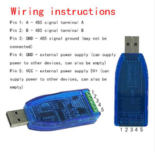 Промышленный USB к RS485 модуль связи конвертер последовательный-порт линия конвертер ТВ защита оригинальный CH340 чип 2024 - купить недорого