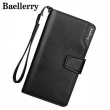 Baellerry Men Wallets Leather Men Purse Fashion Wallet Clutch Bag Long Male Wallet Hand Bag Card Holder carteira MWS002 2024 - buy cheap