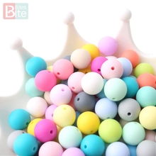 Bite Bites Silicone Beads 30PCS 12mm Diy Feeding Infant Nacklace For Mommy Pacifier Chain Nurse Gift Wholesale Baby Teether 2024 - buy cheap