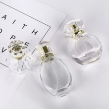 Frascos de perfume 5 peças, vidro transparente portátil vazio 50ml spray cosmético recarregável garrafa viagem mini 2024 - compre barato