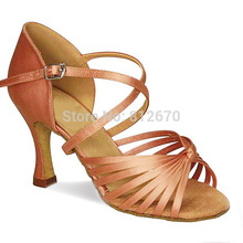 Wholesale and Retail Basic Salsa Shoe High Heel Women's Satin Latin Ballroom Dance Shoes 2024 - buy cheap