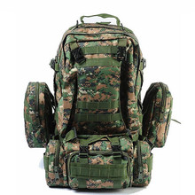 Многофункциональная спортивная сумка, вместительный водонепроницаемый рюкзак на 50 л, камуфляжный военный тактический рюкзак для скалолаз... 2024 - купить недорого