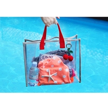 Transparent Jelly Beach Bag Ladies Handbag Large Capacity Shoulder Bag Swimsuit Collection Bag Portable Waterproof Handbag 2024 - buy cheap