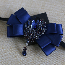 New Free Shipping fashion casual Men's male multilayer bow diamond collar Korean wedding groom groomsman bow tie set Headdress 2024 - buy cheap