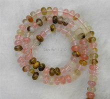 New Multicolored 4x6mm Watermelon Tourmaline Abacus Loose Beads Jewelry Making Natural Stone 15" Strand MY4280 Wholesale Price 2024 - buy cheap