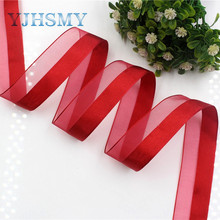 YJHSMY I-181109-207,10yards/lot,25mm solid Satin+yarn ribbon DIY handmade bow headdress gift wrap birthday wedding decoration 2024 - buy cheap