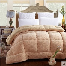 Cashmere Velvet Warm Winter Thicken Comforter/ Duvet/ Quilt Core wool Down Fabric Filling Bedding Set 2024 - buy cheap