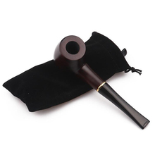 New Cigarette holder tobacco pipe Real ebony smoking pipe Pure manual pipe High-grade wooden Smoking accessories 2024 - buy cheap