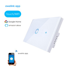 Настенный Wi-Fi переключатель Ewelink, Беспроводное дистанционное управление, управление через приложение США, тип 1, для коридора, работает с Alexa 2024 - купить недорого