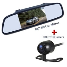 4.3" Rearview Mirror Camera,Reversing Camera  And Monitor Parking Assist,WireRear View Camera with Monitor 2024 - buy cheap