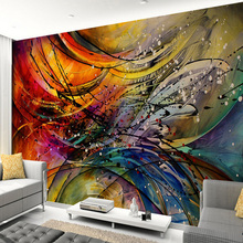 Custom Mural Wallpaper 3D Stereo Lines Curve Abstract Art Wall Painting Living Room Sofa TV Background Decor Papel De Parede 3D 2024 - buy cheap