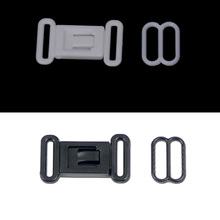 20 Sets 12.5mm Plastic Hardware Adjustable Tape Accessories Buckles Clasps & Hooks Eye Set Bow Tie Clip Bra Fastener Swimwear 2024 - buy cheap