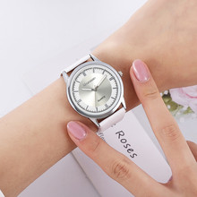 Женские простые часы Geneva из искусственной кожи, аналоговые кварцевые наручные часы, часы saat, подарок, модное женское платье, часы Reloj Mujer 2024 - купить недорого