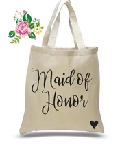 personalize name glitter wedding bride bridesmaid canvas Tote Bags,  Maid of honor gift. Bridal tote 2024 - buy cheap