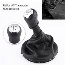 5 Speed Car Gear Shift Knob Gearstick Gaiter Boot Kit For VW Transporter T5 / T6 2003 2004 2005 2006 2007 2008 2009 2010 2011 2024 - buy cheap