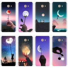 TPU Back Cover For Samsung Galaxy C5 C7 C8 Star Moon Heart Flower Soft Silicone Case For Samsung Galaxy C9 C7 C5 Pro Phone Case 2024 - buy cheap