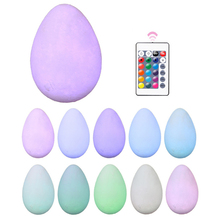 3D Printing Lamp Egg Night Light Dimmable Touch & Remote Control 16 color USB Recharged with Wooden Bracket Creative Gift 2024 - buy cheap