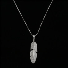 Simple Classic pendant Necklace Cross Hook Feather Necklace Long Sweater Chain Jewelry choker Necklace for Women leaf Chocker 2024 - buy cheap