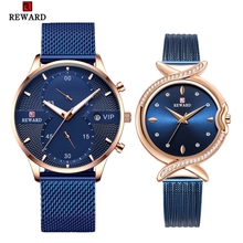 REWARD Brand Watch Luxury Sport 30M Waterproof Watch Men's Women's Stainless Steel Chronograph Watch Men Women Clock Set 2024 - buy cheap