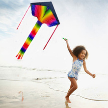 106*62 см легко летающий большой нейлоновый кайт для детей и взрослых, отлично подходит для пляжной поездки, активного отдыха, большой флаер, детские игрушки 2024 - купить недорого