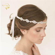 Diadema brillante de diamantes de imitación para mujer, accesorios de boda, accesorios de decoración para el cabello, 30cm, 2019 2024 - compra barato