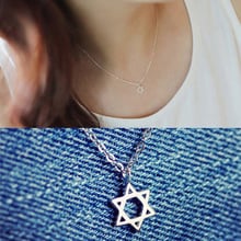 Boho Silver Color  David Star Necklaces For Women Girls Fashion Jewelry Statement Charm Necklaces Pendant Collar Collares 2024 - buy cheap