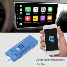 Módulo carplay auxiliar estéreo para automóveis, android, dongle adaptador usb para interface de iphone 2024 - compre barato