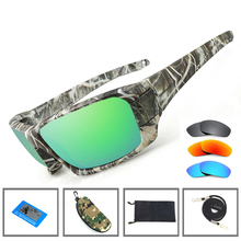 NEWBOLER pesca gafas de sol 4 polarizadas lente UV camuflaje de las mujeres de los hombres gafas de sol deportivas de conducción Clip gafas 2024 - compra barato