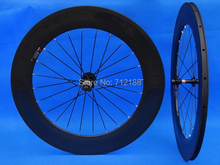 WS-CW08  :  carbon Glossy Cycling Road bike Clincher wheelset 88mm Wheel Rim Basalt Brake Side 2024 - buy cheap