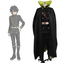 Seraph of the End Yuichiro Hyakuya Uniform Cosplay Black Costume Full Set Uniform Halloween costume 2024 - buy cheap